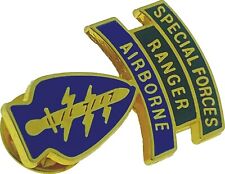 US ARMY SPECIAL FORCES RANGER AIRBORNE LAPEL PIN BADGE 7/8 x 1.2 INCHES picture