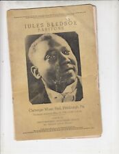1941 Program - Jules Julius Bledsoe Baritone at Carnegie music Hall , Pittsburgh picture