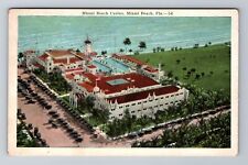 Miami Beach FL-Florida, Miami Beach Casino, Aerial, Vintage Souvenir Postcard picture
