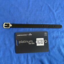 Air France KLM Platinum For Life Luggage Tag & Strap NEW ULTRA RARE picture