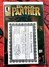 Black Panther #1 DF Variant-COA-4 autographs COA #1787/8000  VF-NM picture