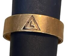Vintage Scottish Rite 14th Degree Masonic Ring Gold 1947 Engraved Inside picture