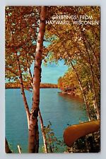 Hayward WI-Wisconsin, Scenic Greetings, Antique Souvenir Vintage c1965 Postcard picture