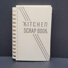 1937 Kitchen Scrap Book Vintage Reilly Lee Company Spiral Binding White picture