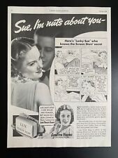 Vintage 1936 Lux Soap, Loretta Young Print Ad picture