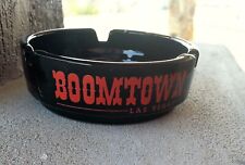 Vintage Boomtown Casino Las Vegas Black Ashtray Red Lettering picture