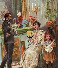 Pernot Trade Card Biscuits French Victorian 5 Usines Pac Denatured Alcohol Lamp picture