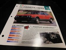 1982-1987 Fiat Abarth 130TC Spec Sheet Brochure Photo Poster 83 84 85 86 picture