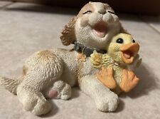 Vintage Laughables Mattie And Quackers 1996 Figurine Dog And Duck picture