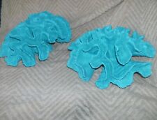 LOT OF 2 FANCY LARGE RESIN AQUA BRAIN CORAL FOR DISPLAY OR AQUARIUMS  picture
