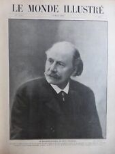 1912 Celebrity Massenet Musician 3 Newspapers Antique picture