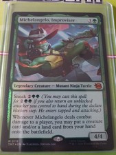 Michelangelo, Improviser - Teenage Mutant Ninja Turtles MTG - M/NM picture