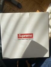 Supreme Christmas Tree Topper - Silver - Box Logo -LED - 100% Authentic Preorder picture