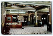 c1910's Glimpse Of The Lobby The Jefferson Employee Pine Bluff Arkansas Postcard picture