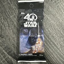 2017 TOPPS STAR WARS 40TH ANNIVERSARY FACTORY SEALED VALUE PACK 16 CARDS picture