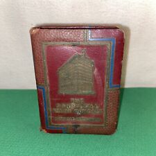 Vtg 1923 SCHUYLKILL TRUST CO Pottsville PA Child’s Savings Leather Book Bank picture