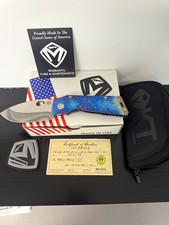Medford Knife & Tool TFF Infraction Solar Flare Titanium Frame Lock Drop Point picture