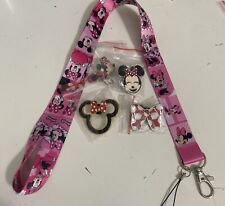 Disney Minnie Mouse Only Pins lot of 4 w/ Minnie Lanyard picture