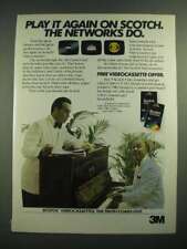 1981 3M Scotch Videocassettes Ad - Play it Again picture