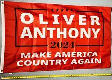 Oliver Anthony FLAG FREE USA SHIP R Country Music Wallen Combs America Sign 3x5' picture