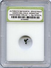 Campo Del Cielo Meteorite Argentina Space Rock Authentic Holder Case - JM638 picture