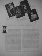 ADS PRESS 1943 PARFUMS DE FRANCE - PUBLICITÉ DE PRESSE FRENCH picture