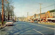 Postcard NY Monticello 1950's View of Broadway Avenue  picture