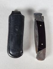 Buck Squire 501 Knife Made in Usa 1972-86 Lockback Sheath Vintage Folding Pocket picture