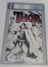 PGX 9.6 Thor #1 (Sep 2007, Marvel) Pencil Sketch Variant Edition Straczynski picture