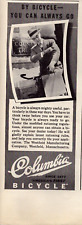 1943 Columbia Bicycle Vintage Print Ad You Can Always Go WWII Era picture