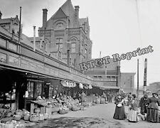 Photograph City Market, Kansas City, Missouri  Year 1906  8x10 picture