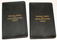2 BOOKS 'STANDARD WIRING FOR ELECTRIC LIGHT & POWER' H C CUSHING 1912 & 1913 picture