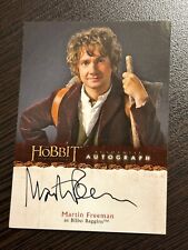 Hobbit Unexpected Journey Martin Freeman as Bilbo Baggins Auto Card # A17 picture
