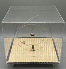 Jeco Orbit Clock Table Mantle Orbiting Solar System Lucite Case 7.5x7.5x7.25” picture