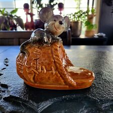 Vintage Goebel Hummel Mouse Slipper Bank  Ceramic West Germany  picture