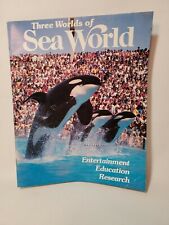 Vintage THREE WORLDS OF SEA WORLD Magazine 1980 Entertainment Education Research picture