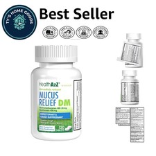 Benzene-Free Mucus Relief DM Tablets | 120 Count Dextromethorphan & Guaifenesin picture