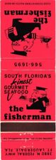 South Florida's Finest Gourmet Seafood The Fisherman Vintage Matchbook Cover picture