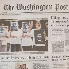 The Washington Post Tuesday August 9 2022 FBI Agents Search Trump's Safe In... picture