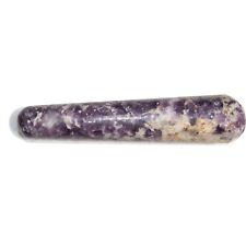 Charged Natural Himalayan Lepidolite Massage Wand  + Selenite Heart Charger ~70g picture