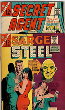 Secret Agent #9 (5.0) 10/1966 & Sarge Steel # 5 (6.0) 9/1965 Charlton Silver-Age picture