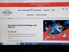 WARNER BROTHERS CEL 460/750 OPERATION: EARTH SIGNED BY CHUCK JONES- M NOBL picture
