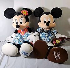 Disney Store Hawaii Mickey Mouse With Ukulele 18” Hawaiian Plush picture