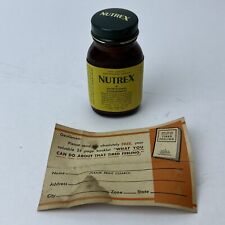 Vintage Nutrex Glass Bottle Unopened Nutritional Concentrate .95 Oz 84 Tablets picture