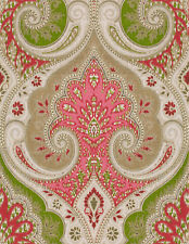 Kravet Paisley Linen Print Drapery Upholstery Fabric Latika Geranium BY THE YARD picture