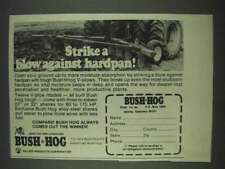 1978 Bush Hog V-Plows Ad - Blow Against Hardpan picture