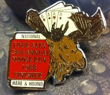 38th Annual Four Aces Moose Run Hare & Hound National Finisher 1988 pin badge picture