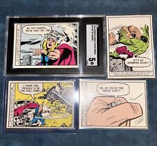 Donruss 1966 Marvel Super Heroes 1966 THOR HULK SGC Graded Vintage Trading Cards picture