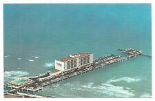 Galveston Island TX Flagship Hotel Gulf of Mexico Pier Air View Vintage Postcard picture
