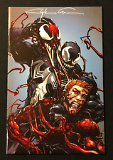 Web of Venom Unleashed 1 VARIANT Signed CLAYTON CRAIN Carnage 3 HOMAGE VIRGIN NM picture
